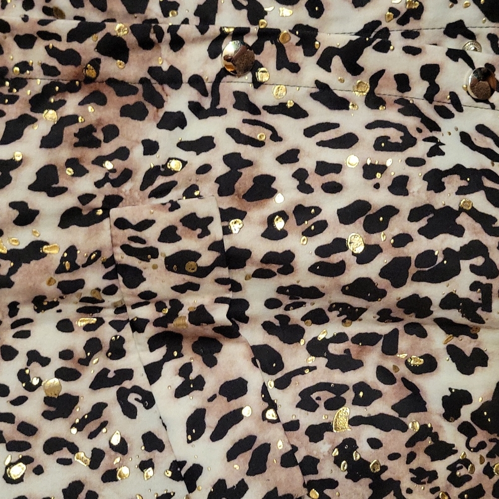 Button Leopard Jacket-Light Weight - Picture 3 of 3